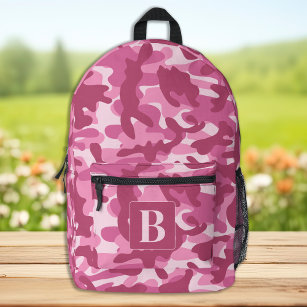 Camouflage Pink Coole Personalisierte Girl-Camoufl Bedruckter Rucksack