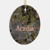 Camouflage Pink.Granite Acadia Maine Weihnachten Keramik Ornament (Rechts)