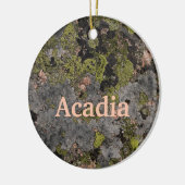 Camouflage Pink.Granite Acadia Maine Weihnachten Keramik Ornament (Links)