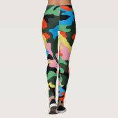 Camouflage PixDezines, blinkisch Leggings (Rückseite)