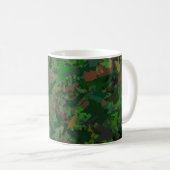 Camouflage Pixels Woods Kaffeetasse (VorderseiteRechts)