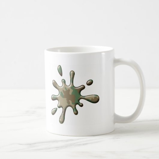 Camouflage platsch - mySplat.com Kaffeetasse (Rechts)