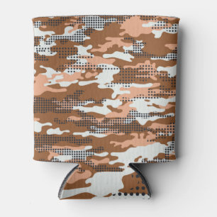 Camouflage Polka Dot: Abstrakt Nahtlos. Dosenkühler