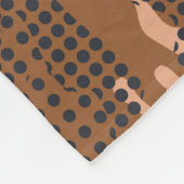 Camouflage Polka Dot: Abstrakt Nahtlos. Fleecedecke (Ecke)