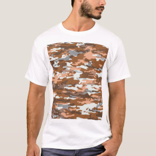 Camouflage Polka Dot: Abstrakt Nahtlos. T-Shirt