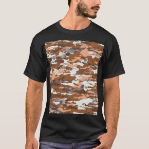 Camouflage Polka Dot: Abstrakt Nahtlos. T-Shirt