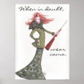 Camouflage-Poster tragen Poster (Vorne)