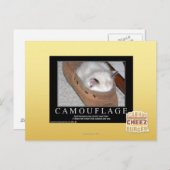Camouflage Postkarte (Vorne/Hinten)
