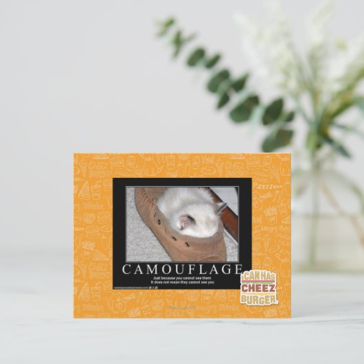 Camouflage Postkarte (Stehend Vorderseite)