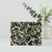 Camouflage Postkarte (Stehend Vorderseite)