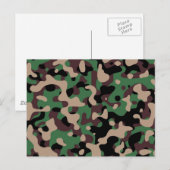 Camouflage Postkarte (Vorne/Hinten)