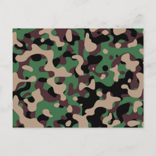 Camouflage Postkarte