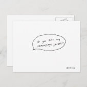 Camouflage Postkarte (Vorne/Hinten)