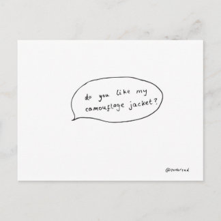 Camouflage Postkarte