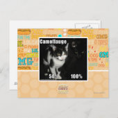 Camouflage Postkarte (Vorne/Hinten)