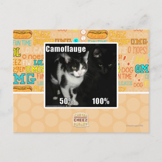 Camouflage Postkarte (Vorderseite)