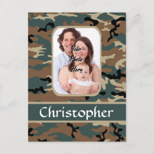 Camouflage Postkarte