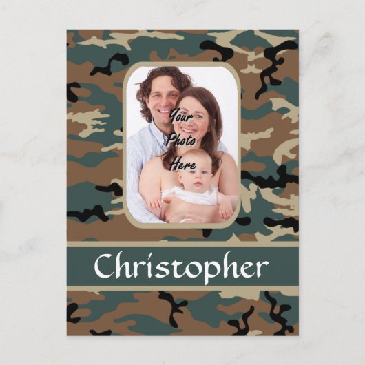 Camouflage Postkarte (Vorderseite)