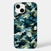 Camouflage Print iPhone 14 Fall Case-Mate iPhone Hülle (Rückseite)