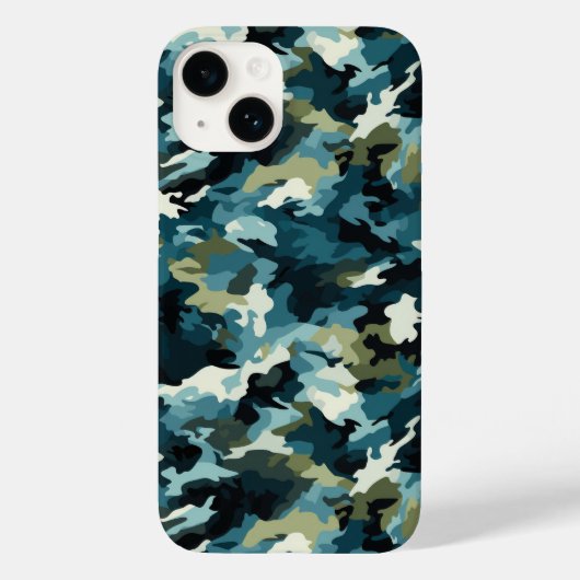 Camouflage Print iPhone 14 Fall Case-Mate iPhone Hülle (Rückseite)