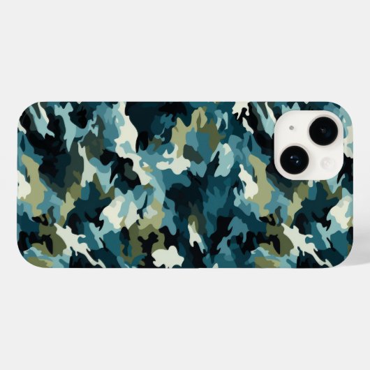 Camouflage Print iPhone 14 Fall Case-Mate iPhone Hülle (Rückseite (Horizontal))