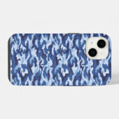 Camouflage Print iPhone 14 Fall Hülle (Rückseite (Horizontal))