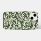 Camouflage Print iPhone 14 Fall Hülle (Rückseite (Horizontal))