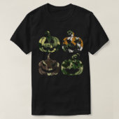 Camouflage Pumpkin Military Tactical Lazy Easy Hal T-Shirt (Design vorne)