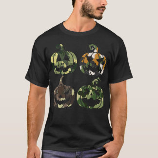 Camouflage Pumpkin Military Tactical Lazy Easy Hal T-Shirt