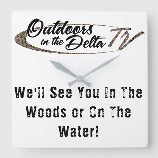 Camouflage Quadratische Wanduhr (Vorderseite)