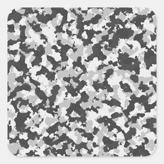 camouflage quadratischer aufkleber (Vorderseite)