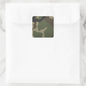 Camouflage Quadratischer Aufkleber (Tasche)