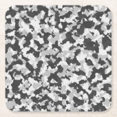 camouflage rechteckiger pappuntersetzer (Vorderseite)