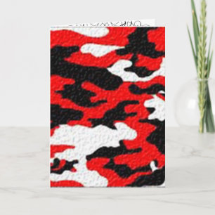 Camouflage Red Patterns Karte