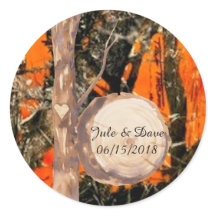 Camouflage Redneck Wedding Sticker