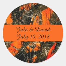 Camouflage Redneck Wedding Sticker