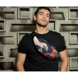 Camouflage Retro Militär Modernes Monogramm Bauchtasche