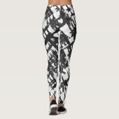 Camouflage Rifles Military Style Gun White Camoufl Leggings (Rückseite)