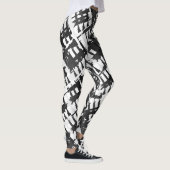 Camouflage Rifles Military Style Gun White Camoufl Leggings (Rechts)