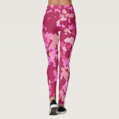 Camouflage | Rosa Pixel Camouflage Leggings (Rückseite)