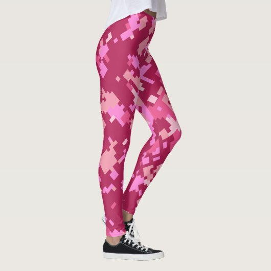 Camouflage | Rosa Pixel Camouflage Leggings (Rechts)