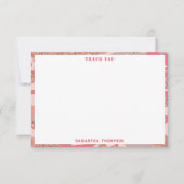 Camouflage Rose Gold Blush Pink Camouflage Arena M Dankeskarte (Vorderseite)