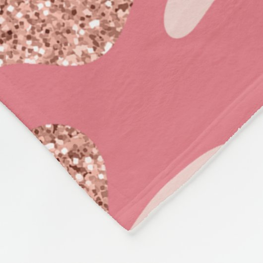 Camouflage Rose Gold Blush Pink Camouflage Arena M Fleecedecke (Ecke)