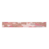 Camouflage Rose Gold Blush Pink Camouflage Arena M Satinband (Vorderseite)