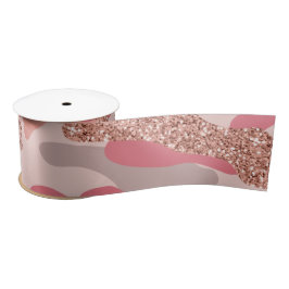 Camouflage Rose Gold Blush Pink Camouflage Arena M Satinband