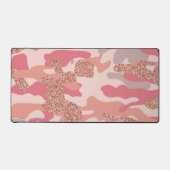 Camouflage Rose Gold Blush Pink Camouflage Arena M Schreibtischunterlage (Vorderseite)