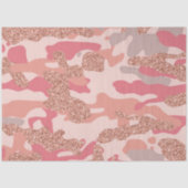Camouflage Rose Gold Blush Pink Camouflage Arena M Seidenpapier (Vorderseite)