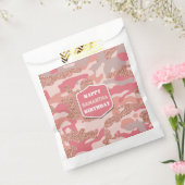 Camouflage Rose Gold Blush Pink Camouflage Army Ge Geschenktütchen (Versiegelt)