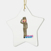 Camouflage Rot Keramikornament (Links)