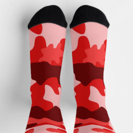Camouflage Rote Socken
